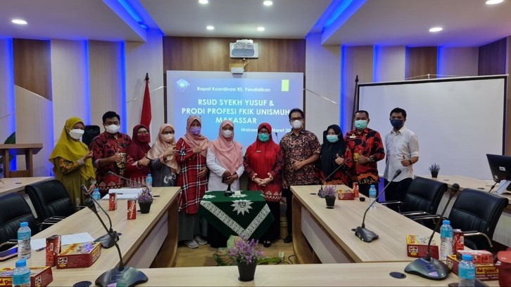 FKIK UNISMUH HOLDS PROFESSIONAL EDUCATION COORDINATION MEETING WITH RSUD SYEKH YUSUF GOWA DISTRICT