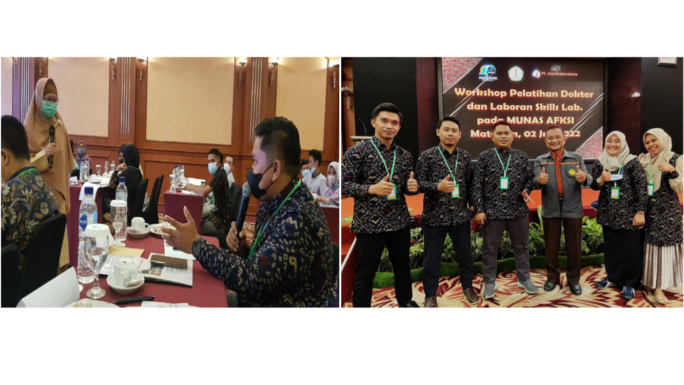 ATTENDING THE XXI NATIONAL DELIBERATION OF THE INDONESIAN PRIVATE MEDICAL FACULTY ASSOCIATION 2022 IN MATARAM, INSTRUCTORS & EDUCATION PERSONNEL OF THE FKIK UNISMUH LABORTORIUM ATTENDED THE CLINICAL SKILL LABORATORY (CSL) WORKSHOP