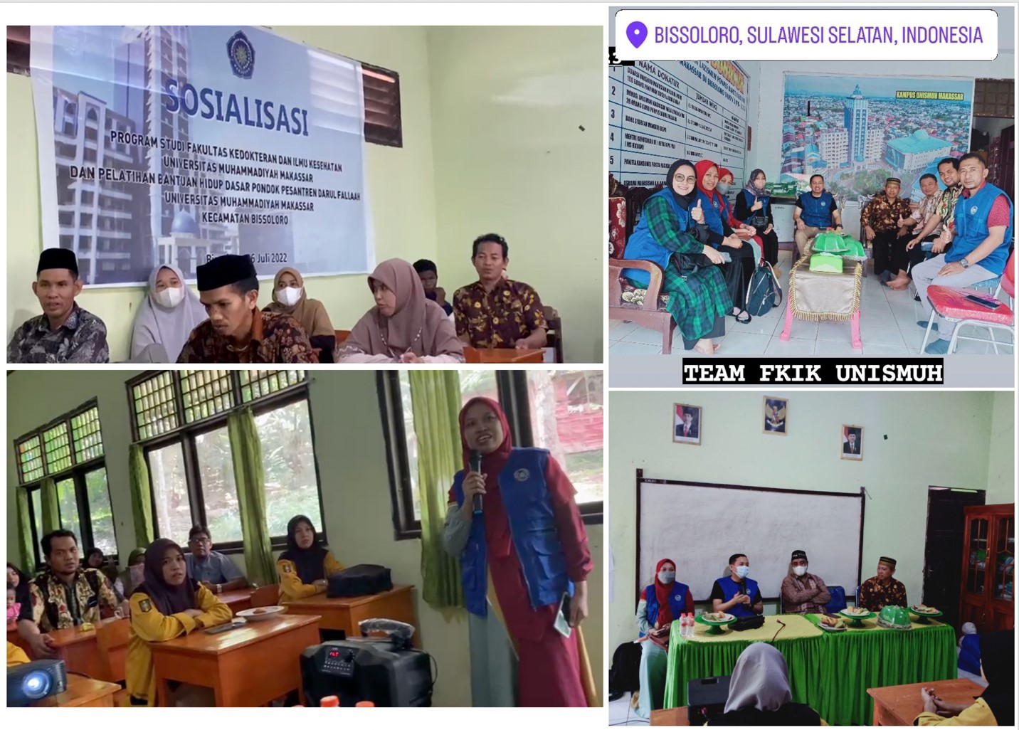 SOCIALIZATION OF STUDY PROGRAMS AS WELL AS IMPLEMENTATION OF COOPERATION, FKIK UNISMUH VISITS PONPES DARUL FALLAAH BISSOLORO GOWA