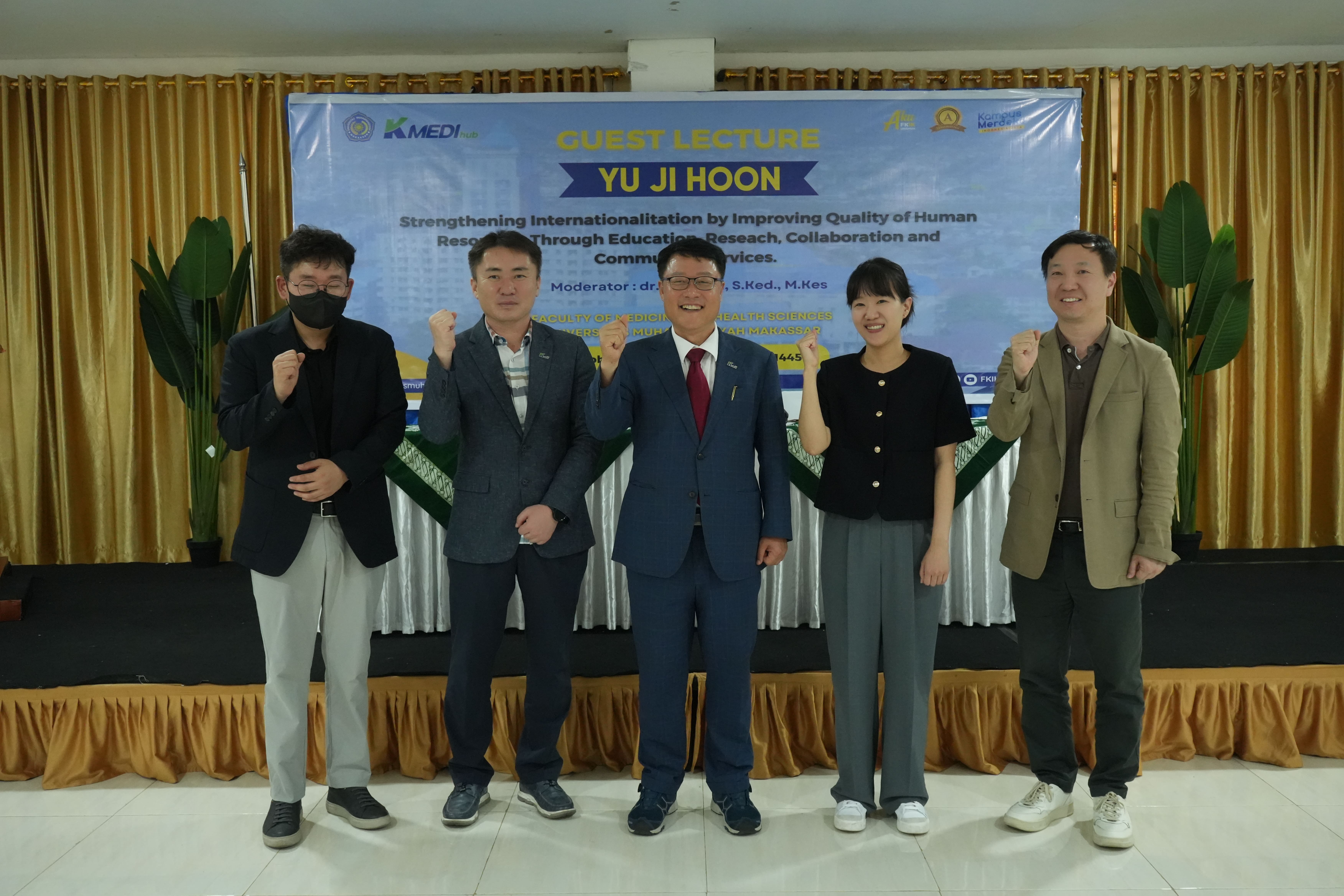 GUEST LECTURE K-MEDIHUB KOREA : Strengthening Internationalization through Enhancing the Quality of Human Resources via Education, Research, Collaboration, and Community Services