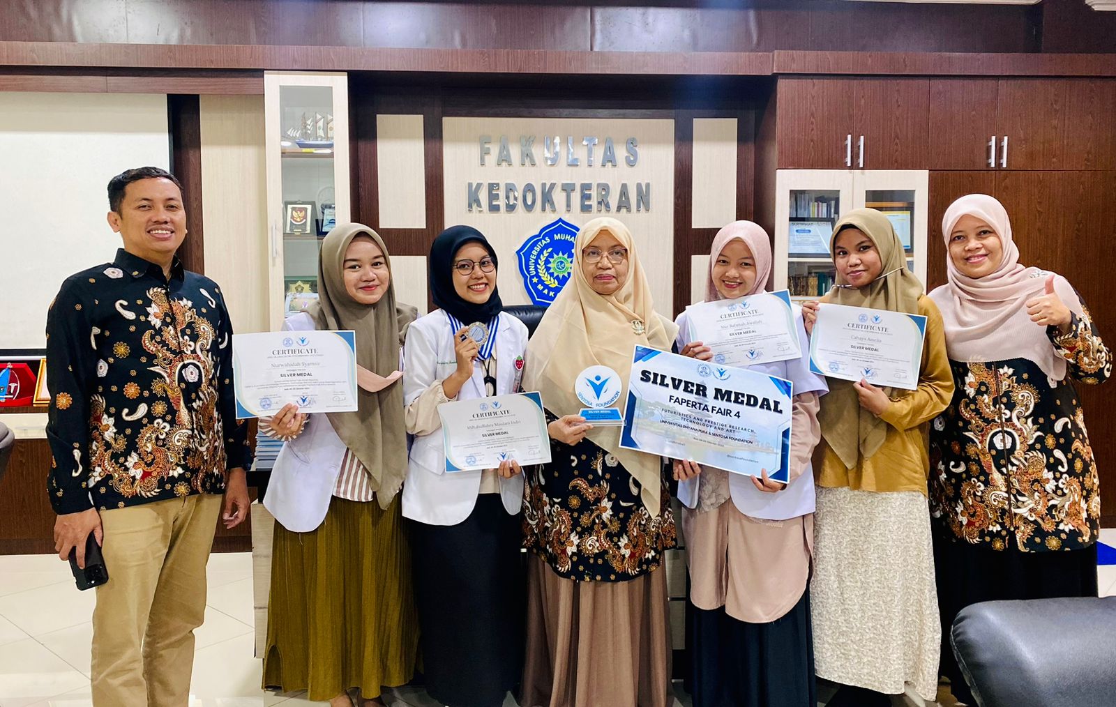Success for Universitas Muhammadiyah (Unismuh) Makassar’s Faculty of Medicine and Health Sciences (FMHS) Students in ‘Futuristics and Prestige Research, Technology, and Art’ (FAPERTA FAIR 4)