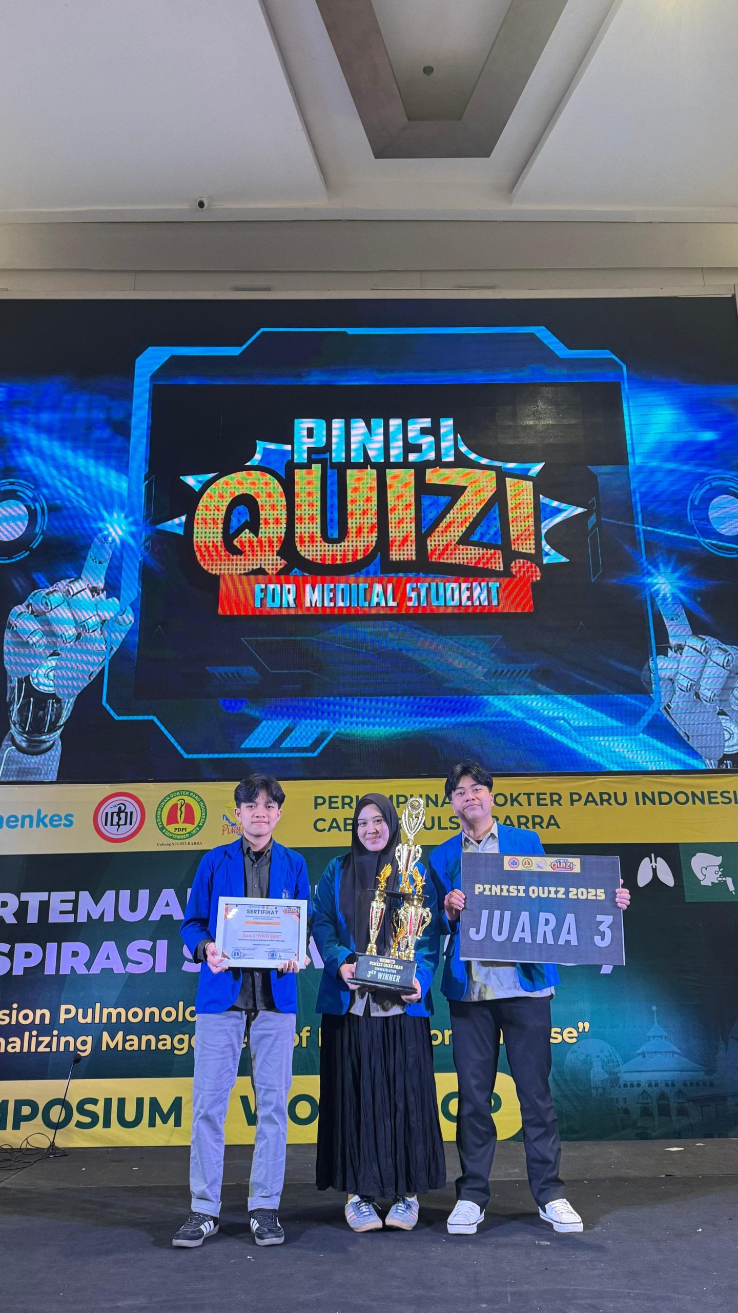 Bronchodilator Team FK UNISMUH Wins 3rd Place in Pinisi Quiz