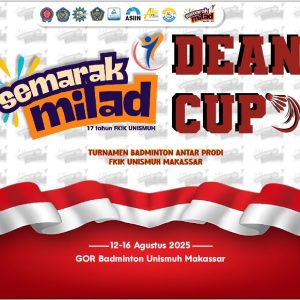 Grand Finale of FKIK DEAN CUP 2025: FKIK Unismuh Successfully Holds Badminton Tournament as Part of the 17th Semarak Milad Celebration